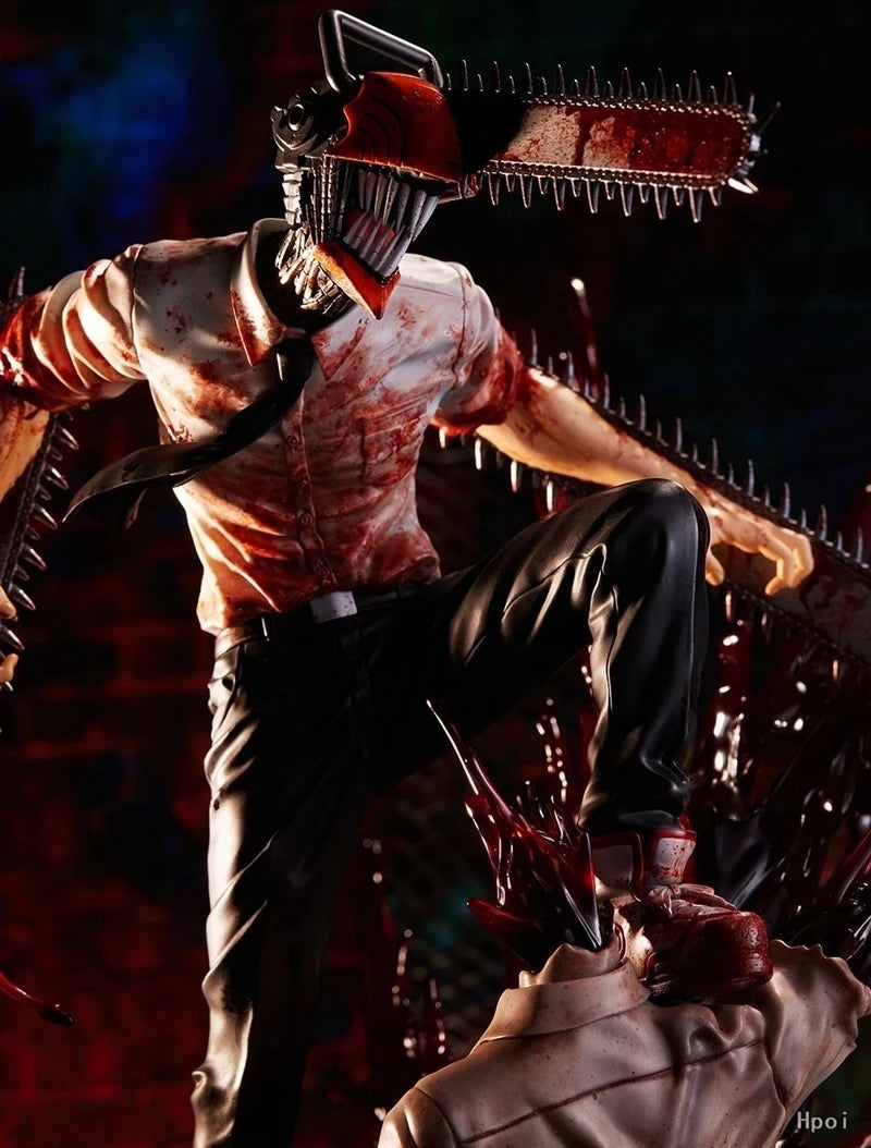 Chainsaw Man Denji & Pochita Figur – Anime Sammelfigur 22 cm - Detailansicht