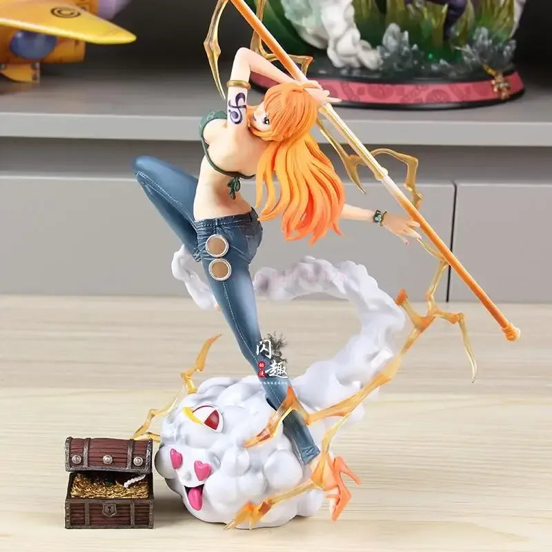 One Piece Nami Anime Sammelfigur 29 cm – Rückansicht
