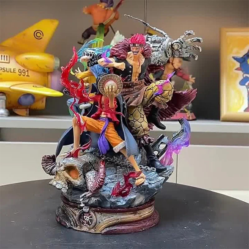 One Piece Ruffy, Law & Kid Figur - Echt